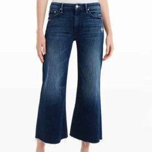 Mother The Roller Crop Fray in Dark Graffiti